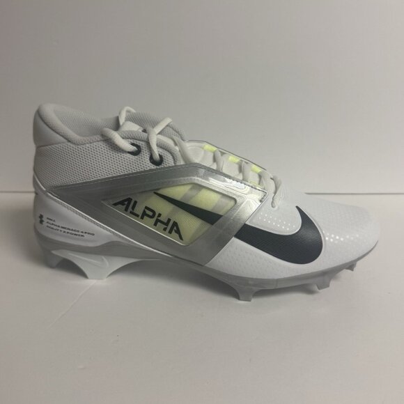 Nike Men’s Alpha Menace 4 Football Cleats White Size 11 M - Picture 1 of 6